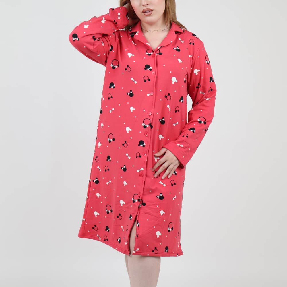 Robe de nuit Léopard fushia – Image 2