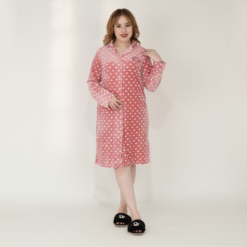 Robe de nuit cœur rose -V- – Image 2