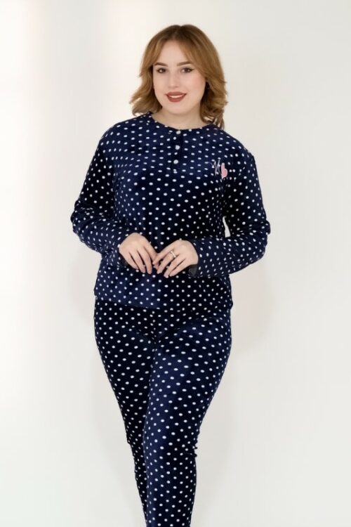 PYJAMA BLEU ASPIRINE boutonné -V-