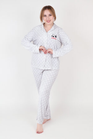 PYJAMA PANDA GRIS